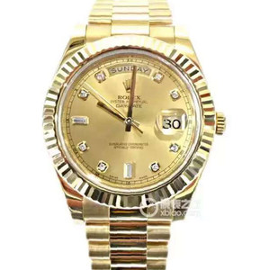 Rolex, modello: 218238, serie: tipo calendario giorno, 2836 meccanico automatico, 41 mm, orologio da uomo, fondo spesso, cassa in acciaio inossidabile.