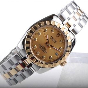 Tudor Calendar 38mm Series 21013-62583 Champagne Plate Diamond Automatic Mechanical Watch Reissue Watch