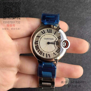 V6 Factory Cartier Blue Balloon Ladies Quartz Orologio 316 Stainless Acciaio Sapphire Specchio