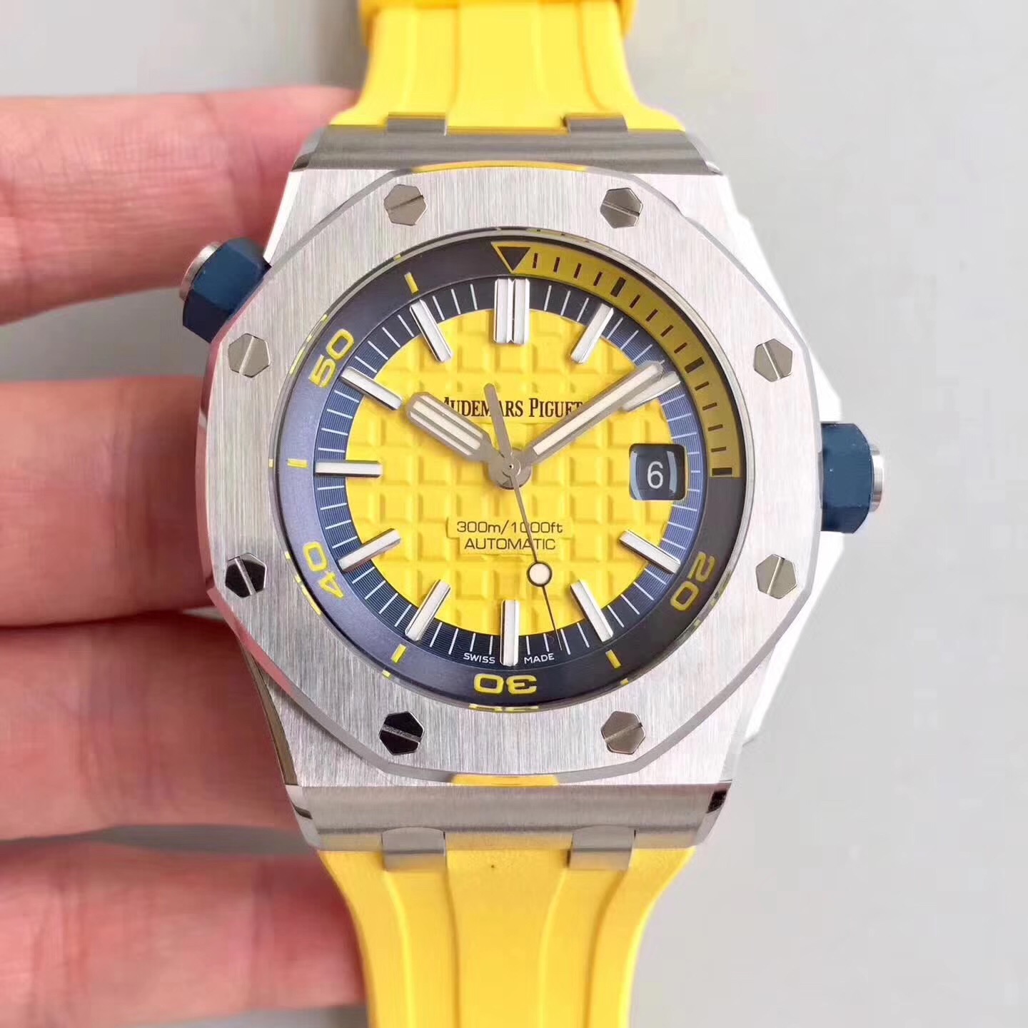 Orologio meccanico automatico giallo giallo Audemars 26703 da uomo - Clicca l'immagine per chiudere