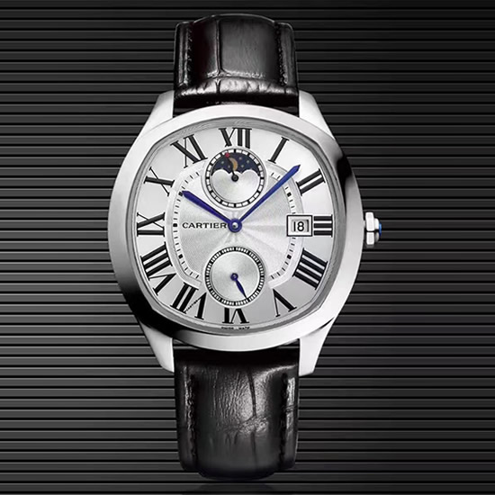 Nuovo Cartier Sun Moon Star Square Mechanical Men's Watch White Multi-style - Clicca l'immagine per chiudere