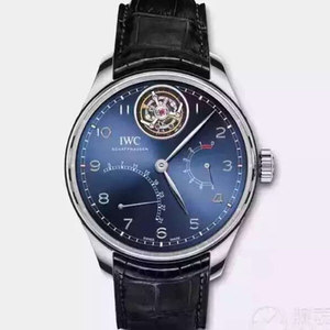 IWCポルトガルモデルIW504601、51900自動巻リアルトゥールビヨンメカニカルムーブメントメンズ腕時計。