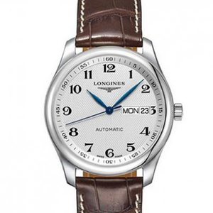 ロンジンマスターL2.755.4.78.3ダブルカレンダークラシックベルトメンズ腕時計の高級な模造品。