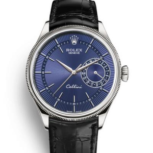 MKS Rolex CelliniシリーズM50519-0013青い文字盤の男性用機械式時計
