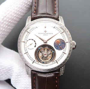ヴァシュロンコンスタンタンスタイル：手巻き機械式8290トゥルービヨンムーブメントメンズ腕時計