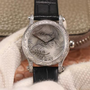 Chopard HAPPYSPORT series ladies watch Happy diamond series ladies watch leather strap automatic mechanical movement