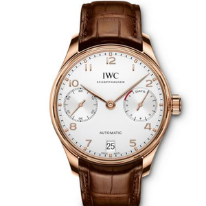 IWC 7 Model IW500701-serie: Portugal aangepast 52010 automatisch mechanisch uurwerk herenhorloge