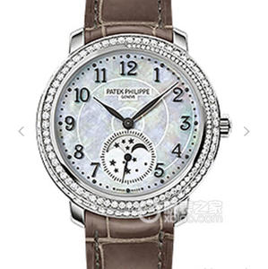 KG factory replica Patek Philippe complication series 4968 ladies watch inlaid with Swarovski diamonds manual mechanical watch
