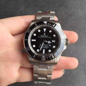 N fabriek v7 versie Rolex King 116600 Sea-Dweller replica horloge één op één.
