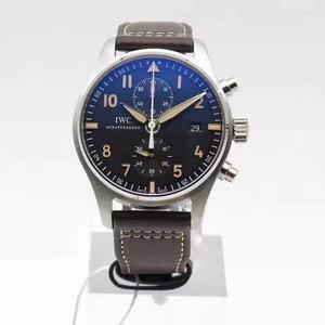 ZF Factory IWC Spitfire chronograaf automatisch chronograaf herenhorloge (zwarte wijzerplaat)