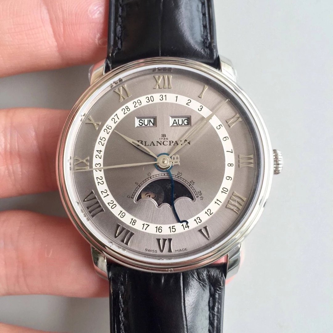 om new product Blancpain villeret classic series 6654 moon phase display the highest version watch on the market - Klik op de afbeelding om het venster te sluiten