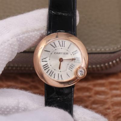 Cartier Ballon Blanc de Cartier Series 30mm Ladies Watch Quartz Movement Belt Watch - Klik op de afbeelding om het venster te sluiten