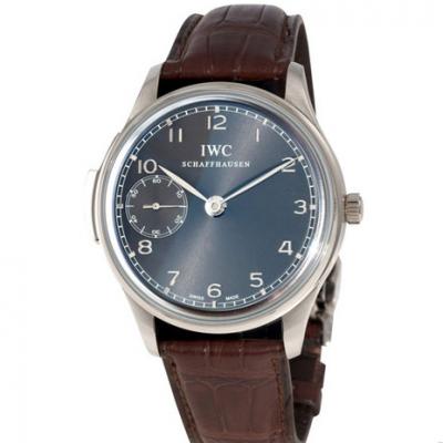 IWC Portuguese IW524205 mechanical men's watch, black/blue - Klik op de afbeelding om het venster te sluiten