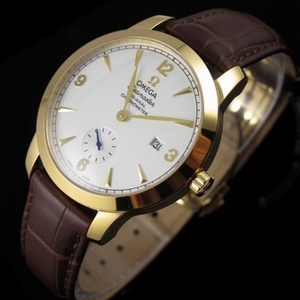 Swiss watch Omega OMEGA men's watch special edition 2012 London Olympics commemorative edition white face with calendar independent small seconds 18K gold without calendar two