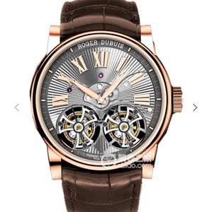 [JB Factory True Double Tourbillon] Roger Dubuis HOMMAGE (hyllesterserie) RDDBHO0563 par Den øverste Tourbillon-klokken ble født, utstyrt med.