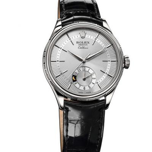 Rolex Cellini 50529 hvit plate mekanisk herreklokke. .