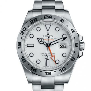 Rolex 216570-0001 Explorer 2-serien V7 Ultimate Edition GMT fra n-fabrikken, utstyrt med den originale 3187-bevegelsen 42 mm rett