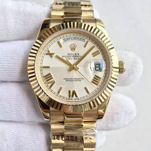 Rolex (Rolex) Day-Date New White-Faced Roman Numeral Mechanical Watch