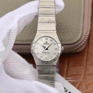 TW Omega Women's Constellation Series 27mm Quartz Watch Original One-to-One Model Stainless Steel Strap