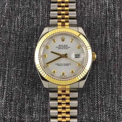 Taiwan Evergreen produced labor-soil Datejust, bezel, crown, steel band (middle gold part) are covered with 18K gold, automatic mechanical movement - Trykk på bildet for å lukke