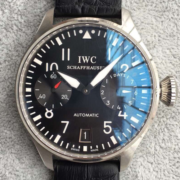 IWC Big Head Classic Pilot Series Self-made Original Men's Watch 51011 Automatic Mechanical Movement - Trykk på bildet for å lukke