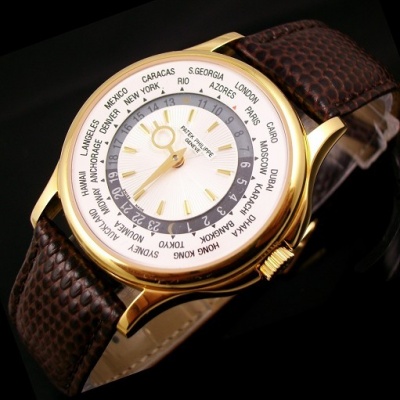 Swiss Patek Philippe Complication Chronograph Series 5130J-001 Men's Watch World Time 18K Gold Automatic Mechanical Through-Bottom Men's Watch - Trykk på bildet for å lukke