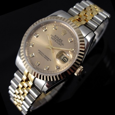One to one Swiss replica Rolex Rolex Collection Edition automatic mechanical men's watch with 18K gold gold face dual calendar men's watch - Trykk på bildet for å lukke