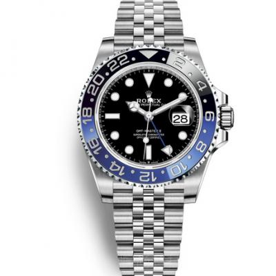 GM Rolex Greenwich Black Blue Circle 904L Oystersteel Watch Stunning debut Classic Men's Mechanical Watch - Trykk på bildet for å lukke