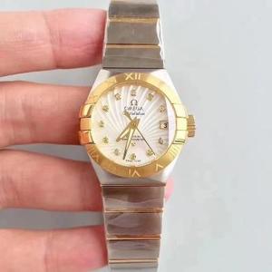 3S produziu omega constellation série PLUMA relógio de penas leves equipado com 8520 movimento "Constellation" relógio feminino