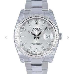 Uma cópia do relógio Rolex DATEJUST 16200-72600 da fábrica AR, a versão mais perfeita