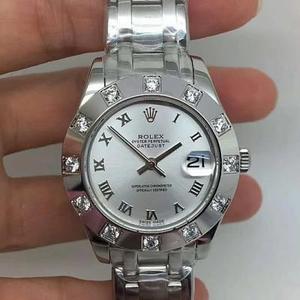 BP produziu modelo feminino, Rolex Datejust Datejust Cinta de aço inoxidável mecânico automático de diamante feminino