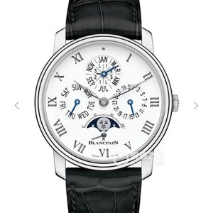 BF Blancpain VILLERET série 6659-3631 ouro rosa relógio mecânico multifuncional masculino