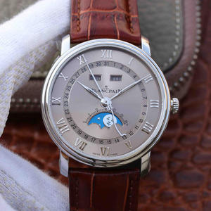 OM Blancpain 6654 Moon Phase Display Series A versão mais forte v2 atualizada Blancpain Villeret Classic 6654