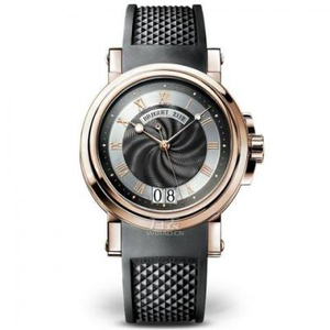 Breguet Marine náutico série 5817 relógio 18k ouro rosa masculino automático cinto relógio.