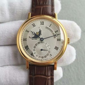 Breguet Breguet Classique série vintage multifuncional lua fase ouro 18k.