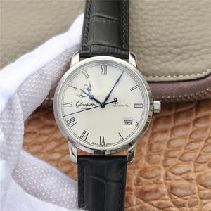 Glashütte Original Congressista Big Date Fase Moon Watch Men's Watch Leather Strap Automatic Mechanical Movement