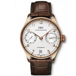 IWC Portugal IW500101 Ouro 18K Bag Ouro Português V4 Edition Série Relógio Mecânico Masculino Automático