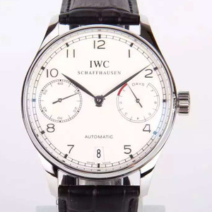 IWC Português 7ª Cadeia V3 versão atualizada, equipada com versão personalizada do relógio masculino de movimento automático Cal.51011
