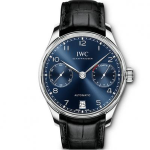 YL Fábrica IW500710 Português 7ª Cadeia V4 Edition Relógio Mecânico Masculino Relógio Azul Surface