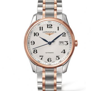 Réplica clássica da máquina automática Longines Master L2.893.5.79.7 em ouro rosa.