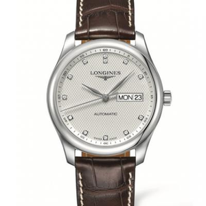 Fábrica da LG Longines Relojoaria tradicional série master L2.755.4.77.3 relógio masculino, calendário da semana relógio masculino duplo