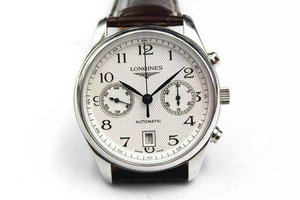 Longines Master Series Multi-Function Cronógrafo Mechanical Watch L2.669.4.78.3-Top Reedição Versão