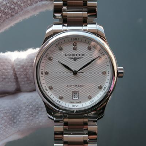 MK Factory reproduz o relógio de aço mecânico de 6 caracteres de longines com diamantes