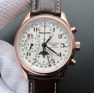 Re-gravação Longines Master L2.773.4.78.6 jf cinto de alta imitação Longines L2.773.4.78.6 jf em ouro rosa.