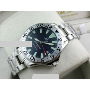 Relógios suíços Omega OMEGA Seamaster 007 série masculina relógio all-steel band digital anel de quatro mãos barra ding escala relógio masculino