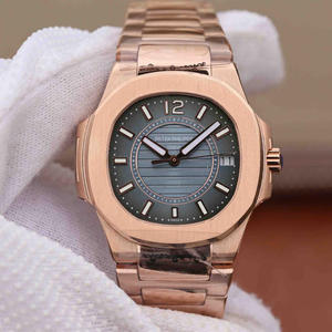 Réplica da fábrica JJ Patek Philippe 7011 relógio de quartzo rosa de ouro