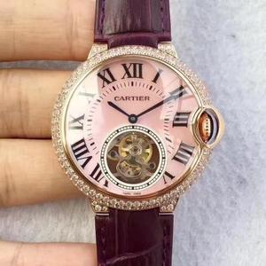 A TF produziu um novo produto Da série de balões azuis Cartier, com um relógio de cinto de versão top tourbillon feminino