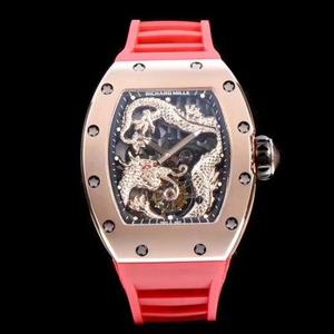 Fábrica da TW RICHARD MILLE gerencia relógio RM057 Jackie Chan Panlong tourbillon! Use corajosamente novos materiais de desempenho