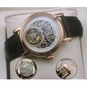 Movimento suíço de imitação de precisão top Patek Philippe relógio tourbillon relógio manual enrolando semiautomático relógio mecânico relógio de couro