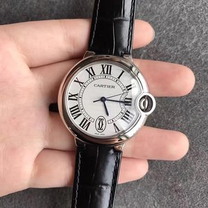 V6 fábrica Cartier azul balão médio 36 mm cinto feminino relógio mecânico